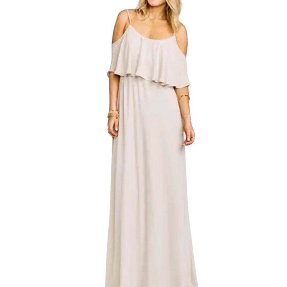 Show Me Your Mumu Caitlin Ruffle Maxi Dress Size XS